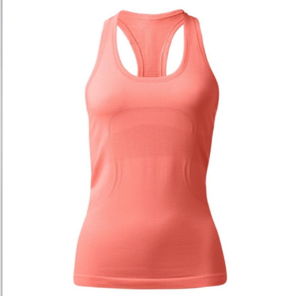 Lululemon swiftly tech racerback in heathered grapefruit size 10